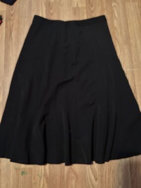 East 5th Black A-Line Midi Skirt